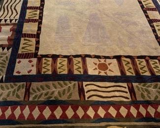 Hand Spun Virgin Wool Nepal Area Rug