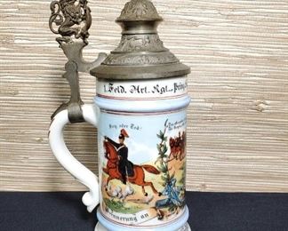 German Regimental Lithophane Stein