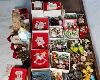 Timberlane Christmas Ornaments, miniature figures and more