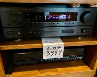 Lot 3397 $99.00. Denon AVR-1802 AV Surround Receiver with Manual and Remote. 5.1 Channel, 400 Watt. Tested and works great.	17" W x 15" D x 6" H	