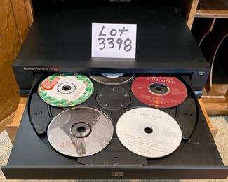 Lot 3398  $70.00. Harman Kardon FL8300 Multi 5 Disc CD Player with Remote. Tested works great.	17.25" W x 4.5" H x 15" D	