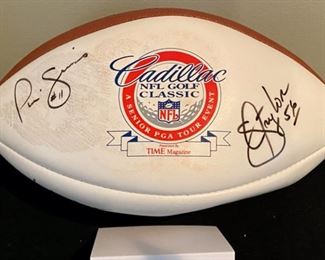 Lot 3426  $125.00  NFL Golf Classic Senior PGA Tour Football Signed by a number of current and former NFL Players including: Phil Simms, No. 11 Quarterback for NY Giants; Stan White, Quarterback NY Giants and Dallas; Kent Graham, Quarterback NY Giants No. 10 and Arizona; Dave Brown No. 17 Quarterback for NY Giants.