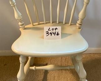 Lot 3446. $275.00  Ethan Allen student desk and Chair, matches bedroom set, creamy white/ivory finish.  Perfect for remote learning student.  40" W x 18.5" D x 30" H