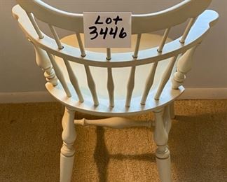 Lot 3446. $275.00  Ethan Allen student desk and Chair, matches bedroom set, creamy white/ivory finish.  Perfect for remote learning student.  40" W x 18.5" D x 30" H