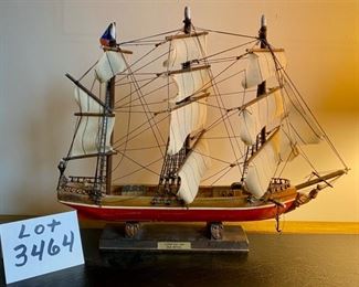 Lot 3464. $50.00  Clipper Ship-1846 "Sea Witch" Model Ship. Made in Spain. 16.5" L x 15" H. Great Detail.