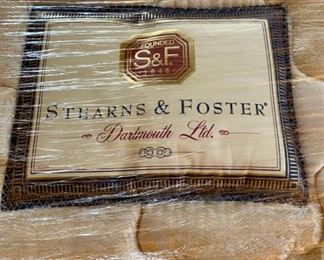 Lot 3465. $350.00. King Stearns and Foster Mattress box spring + frame (GREAT SHAPE). 77"Lx74"W