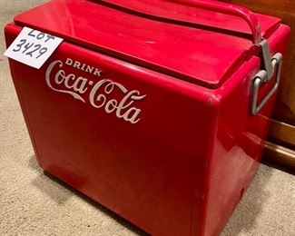 Lot 3429  $350.00  Vintage iconic Coca-Cola Cooler by Cavalier Products in Awesome condition, original Coca Cola bottle opener.	