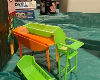 Lot 3492. $45.00. 1973 Barbie Country Living Home with extra furniture. 