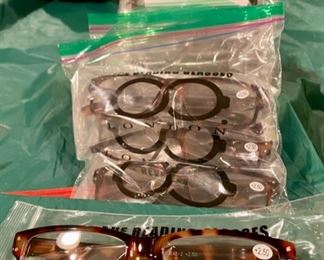 Lot 3504.  Selling in lots of 3 pairs for $15.00.  Many pairs of Cheaters, Reading Glasses 2.50 all New in Packages,  9 Pairs of Glasses.