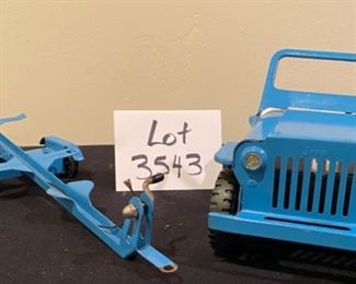 Lot 3543 $80.00 5 Pc Tonka Collection:  1. Tonka Blue Jeep Wrangler. 2. Tonka Matching Boat Trailer (real nice)  3.  Vintage Tonka Dump Truck. (good restoring project) 4.  Tonka Red VW Beetle (cute) 5.  Tonka Orange Dune Buggy