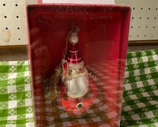 Lot 3514.  $30.00   Marquis by Waterford Santa Ornament, "Jolly Old St. Nick" 155229
