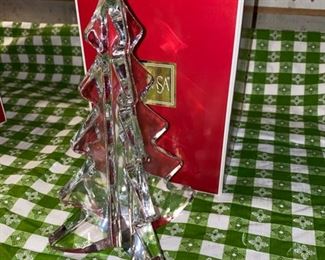 Lot #3516.  $60.00. Mikasa Lot: Mikasa Ribbon Classic Bell 4.75"tall, Mikasa Angelic Harmony Figurine (SN270/930), Angelic Harmony Figurine (SN270/929), Christmas Spirit Tree T8 I21