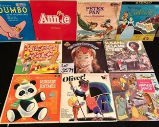 Lot 3579. $20.00   Lot of 10 Albums-- Kids Centric from Annie to Dumbo to Peter Pan and Cinderella.