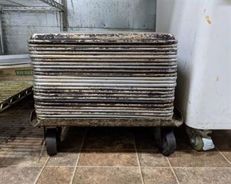Pan Racks On Rolling Cart