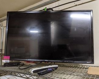 TCL Roku TV With Wall Mount, Buyer Responsible For Removal