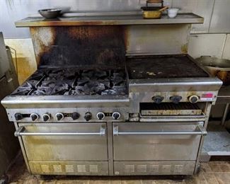 6 Range Burner Oven With Griddle