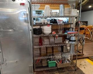 Shelving On Casters, Contents Not Included