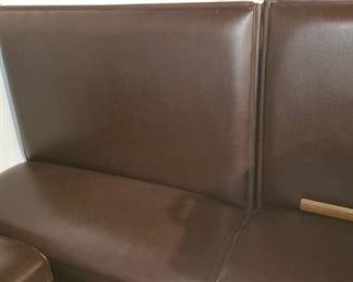 (3) Black Dining Booths