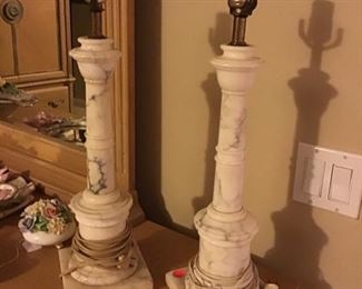 Vintage Marble Lamps