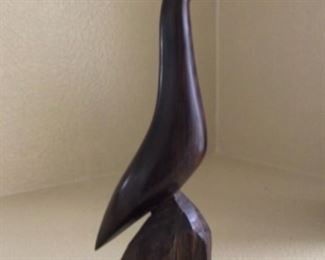 Wood carved Quail