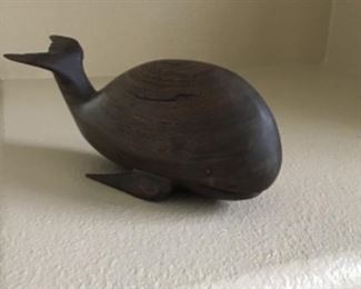Wood Carved Whale