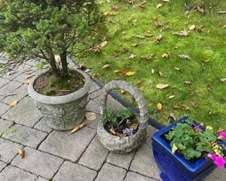 concrete pots