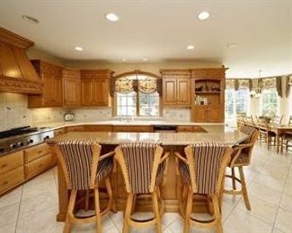 amazing counter stools.  Paid $3200 for the 4 of them.  Will show price tag. priced at$250 each