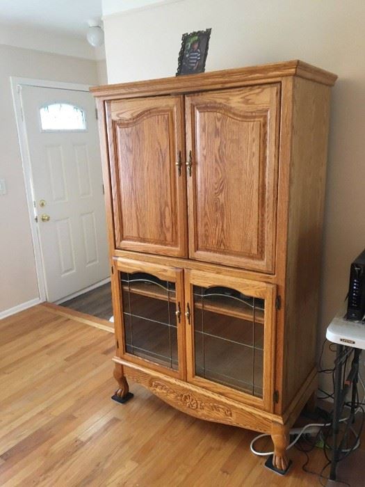 Oak Entertainment Center - $200