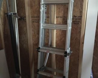 Versatile folding Aluminum ladder -$75