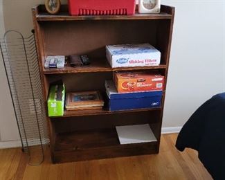 Small wood bookcase - $15