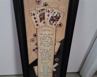 Framed Card Picture $16