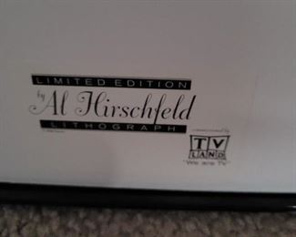 Numbered 2153/2400 Al Hirschfield Print -TV Land