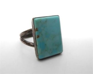 Sterling & Turquoise Ring Sz. 7 