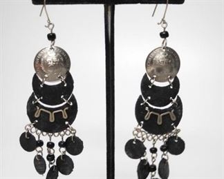 Banco Central Coin Chandelier Earrings 