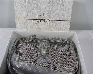New GILI Snake Skinned Handbag