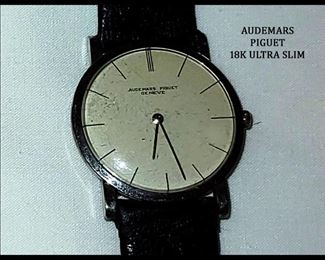 Audemars Piguet 18K White Gold Ultra Slim Vintage Watch