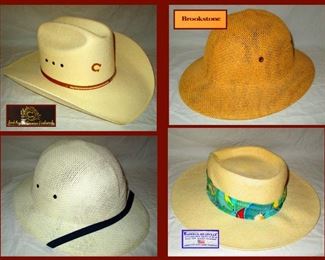 Charlie Horse Cowboy Hat, Brookstone Pith Helmet and Imperial Headware Hat 