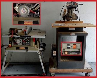 Craftsman Table Saw and Black and Decker Radial Arm Saw 