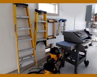 Ladders, Grill and Shop Vacs
