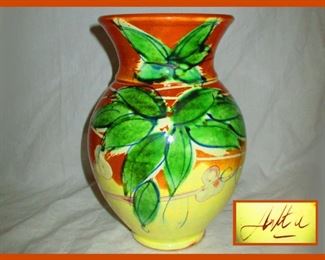 Pretty Signed Vase; Marked on the Base Made in France