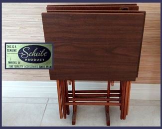 Scheibe Products Mid Century Modern TV Trays
