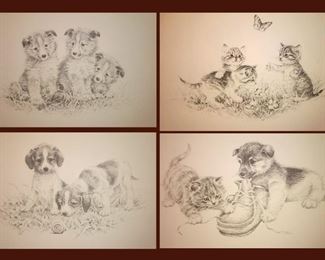 Sweet Puppy and Kitty Prints 
