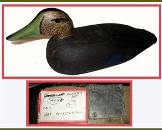 Duck Decoy with Information on Base 