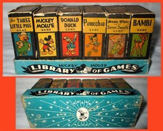Vintage Mickey Mouse Library of Games for Kids