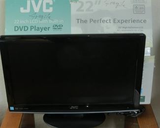 TV WITH DVD PLAYER.