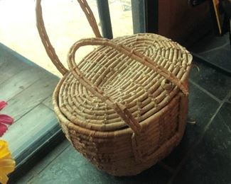 covered sewing basket  $10