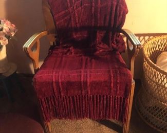 Chair, wood arms $ 35
