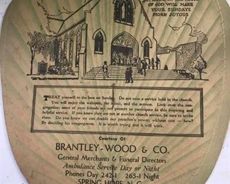 Spring Hope, NC vintage advertising fan