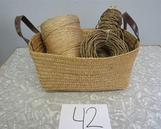 Twine/rope basket lot