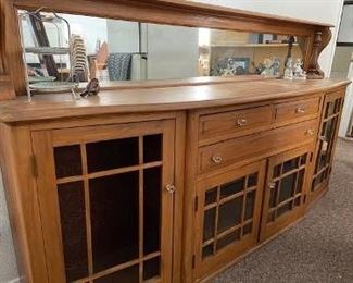 Craftsman Sideboard with Mirror Shelf  7.5'